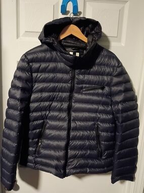 Soia & Kyo Women's Hooded Puffer Jacket - Navy